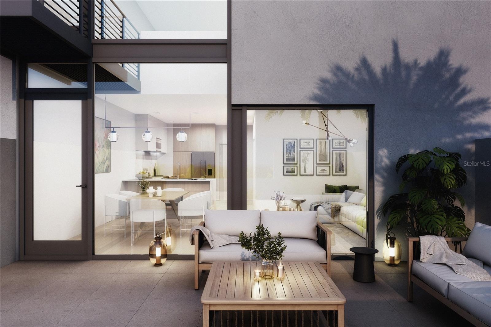 sunset rendering