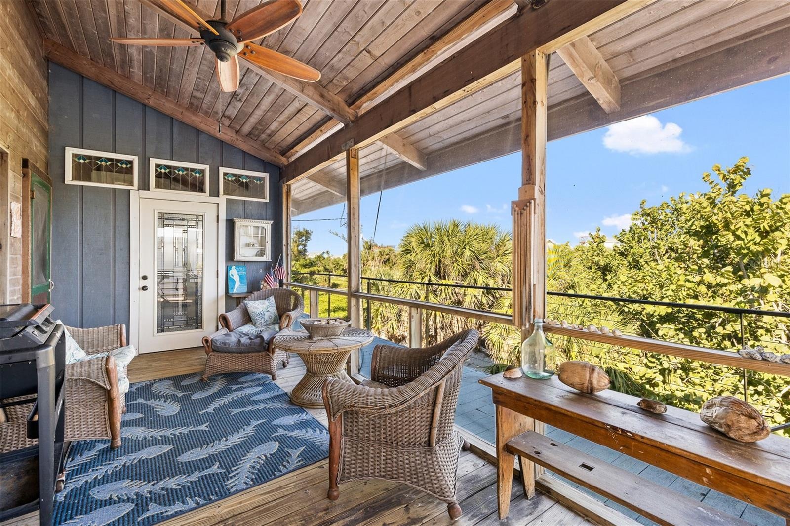 Front porch. Door in the background leads to 3rd bedroom
