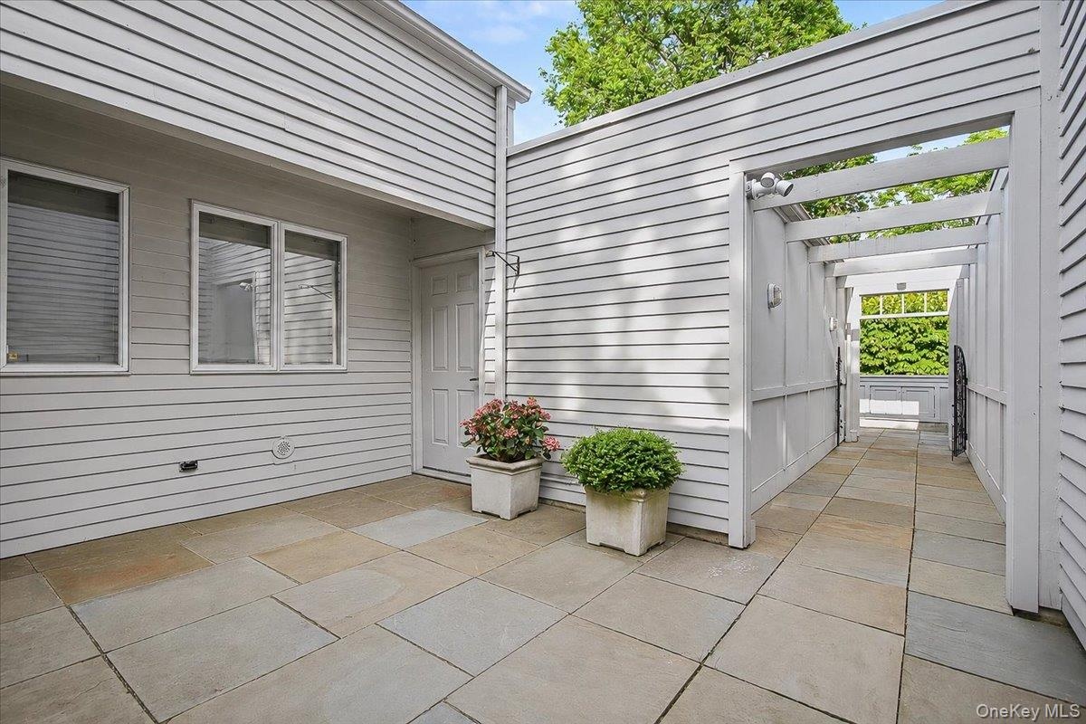 Private paved patio.