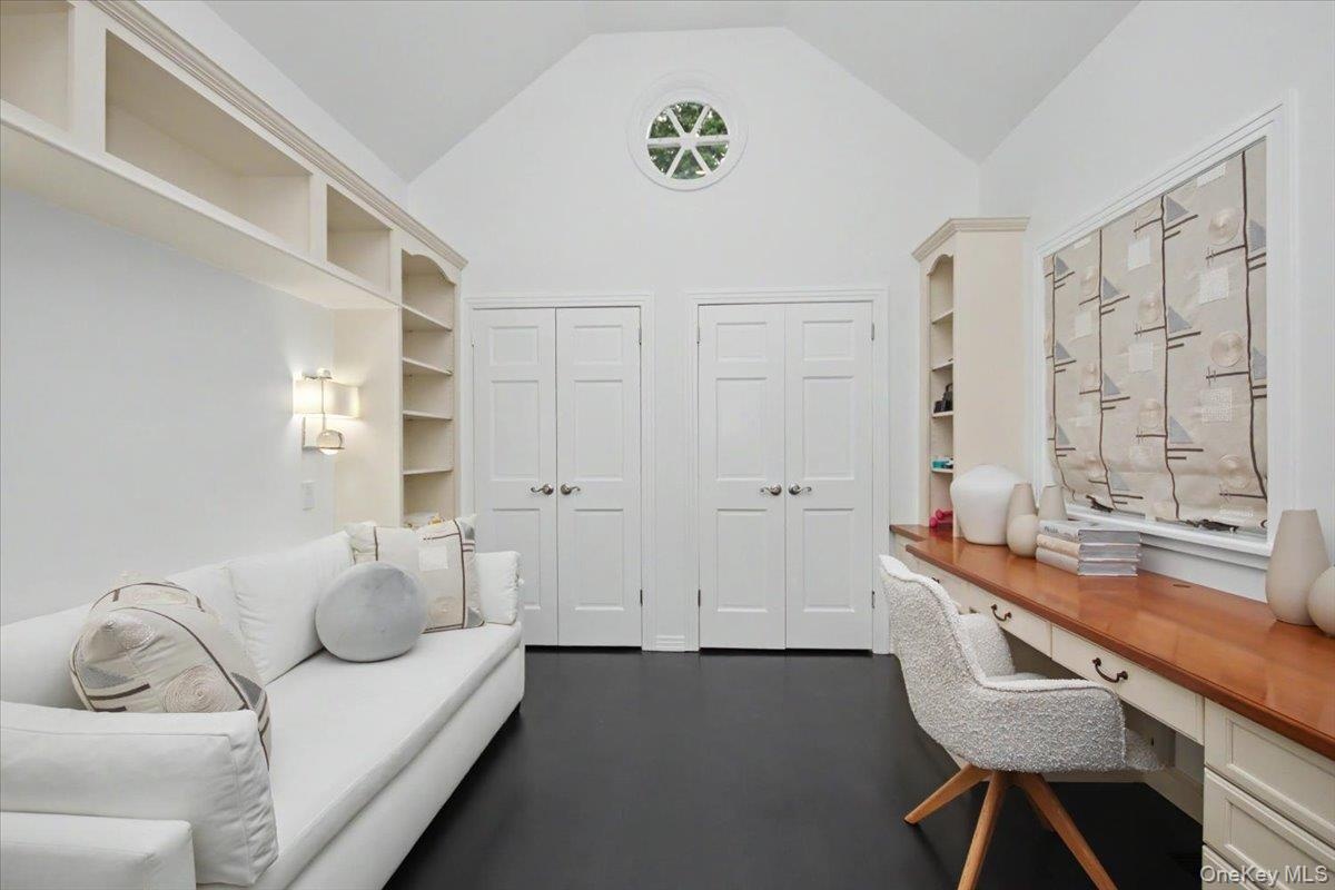 Main level bedroom presently being used as an office/study/rec room.