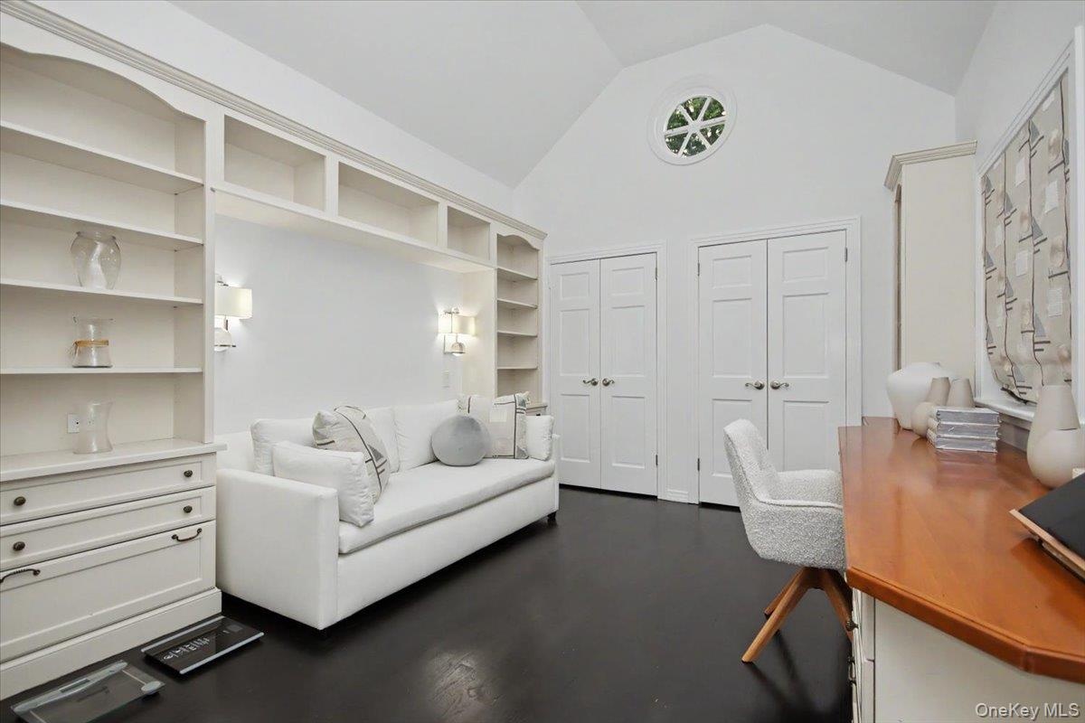 Main level bedroom presently being used as an office/study/rec room.