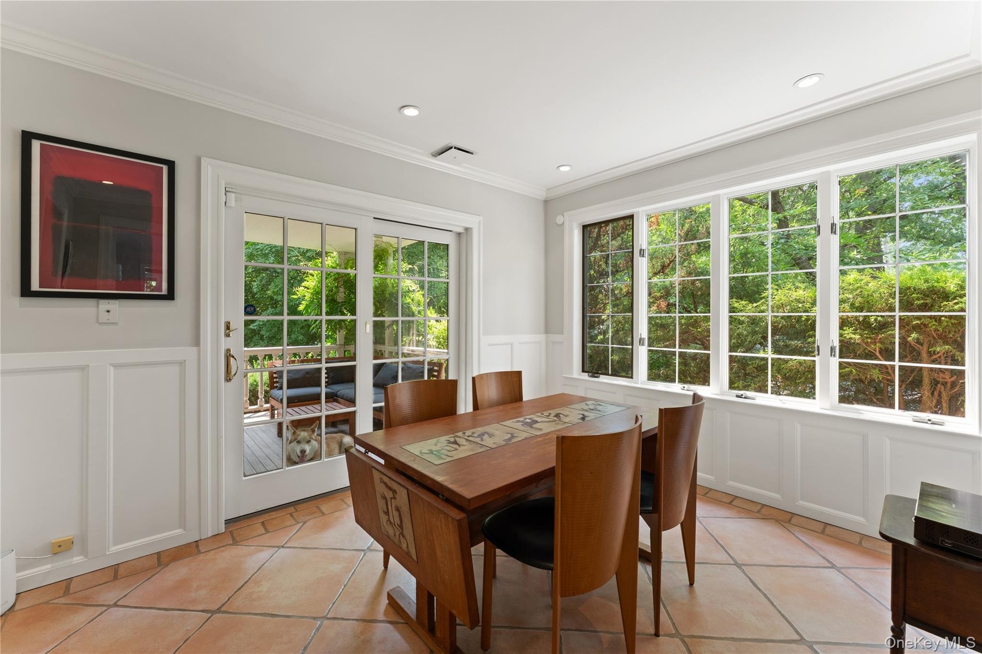Breakfast Room with access to the covered porch.