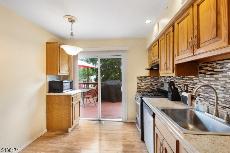 Kitchen with Door to Deck