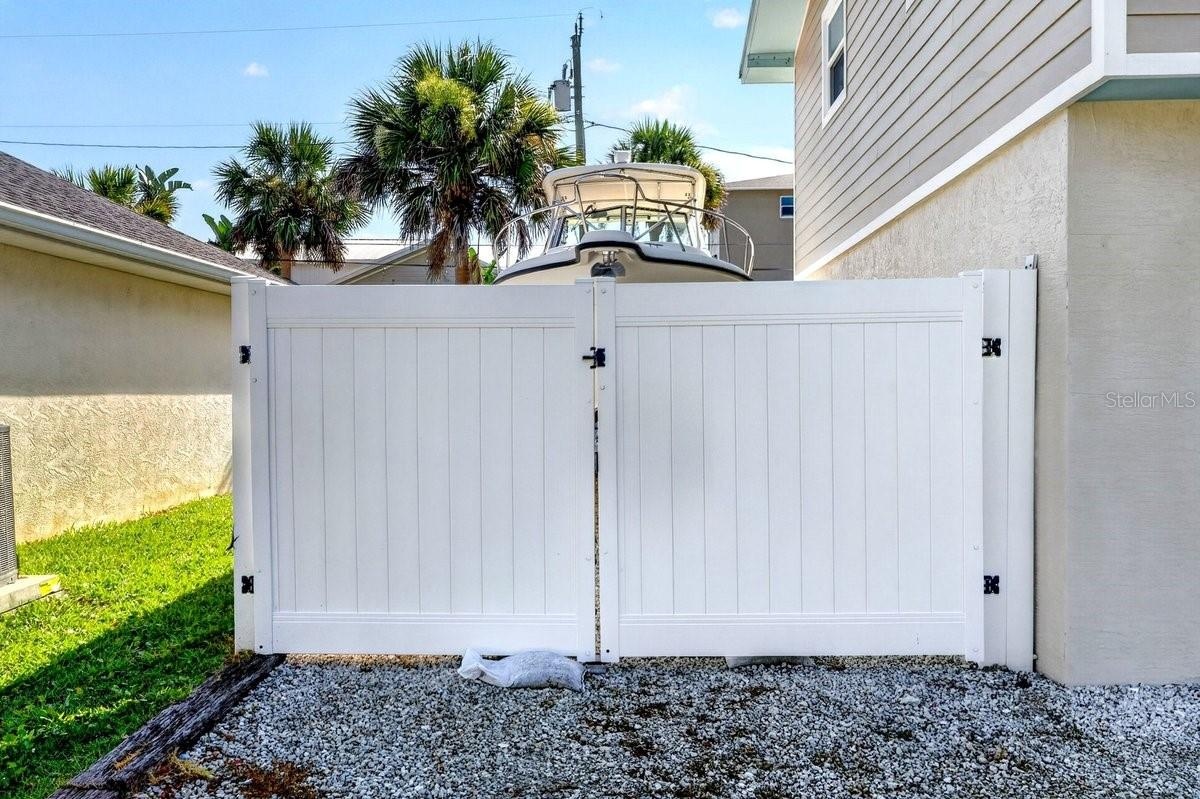 Fenced boat or RV parking
