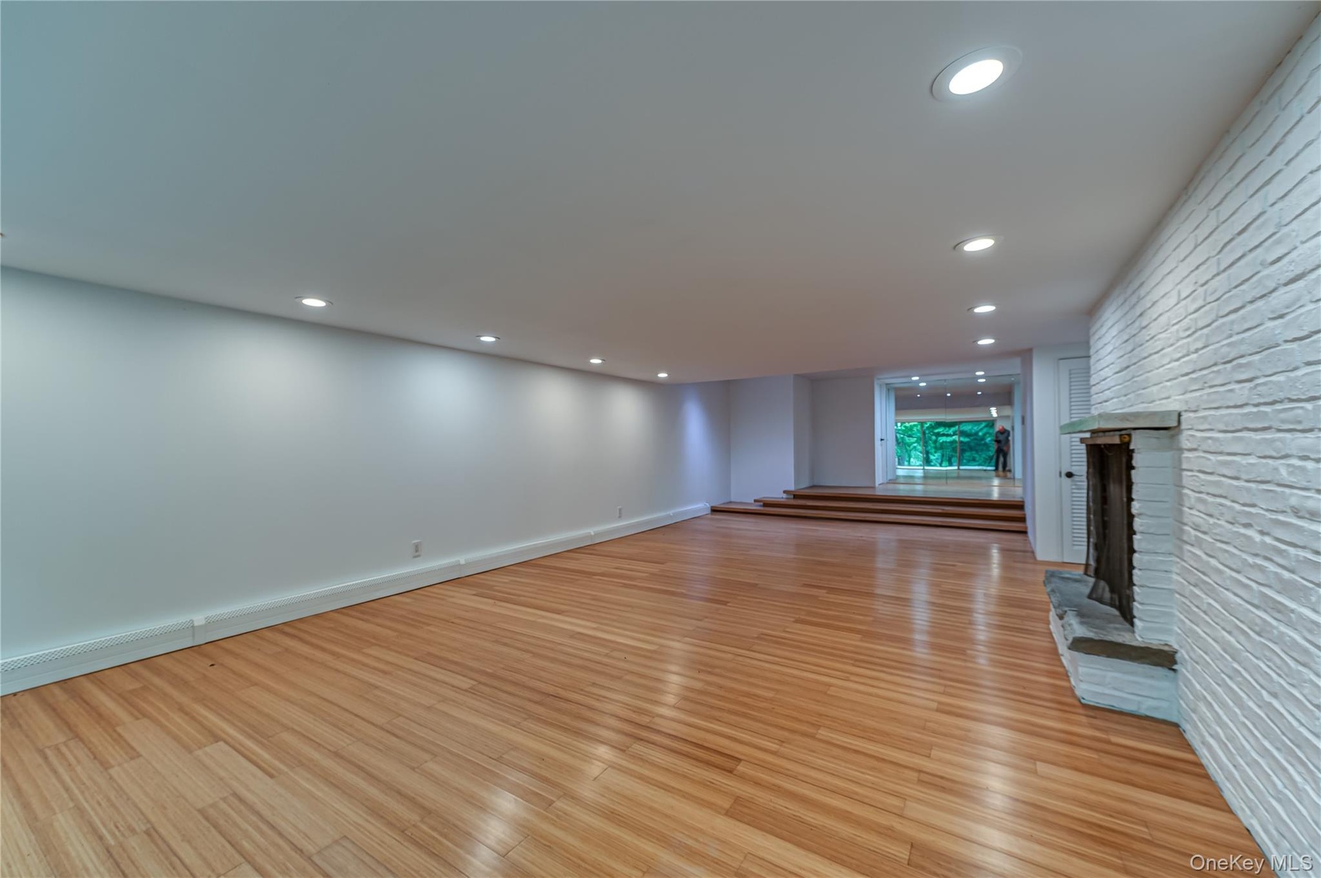 Large Family room that opens to outdoor decking