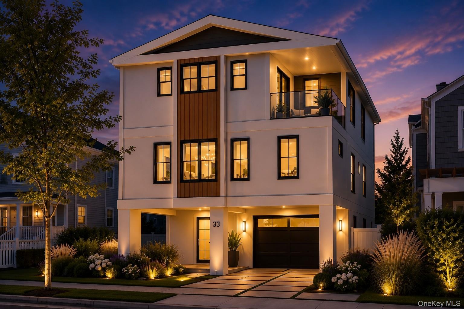 Front Exterior – TwilightRendering photo
