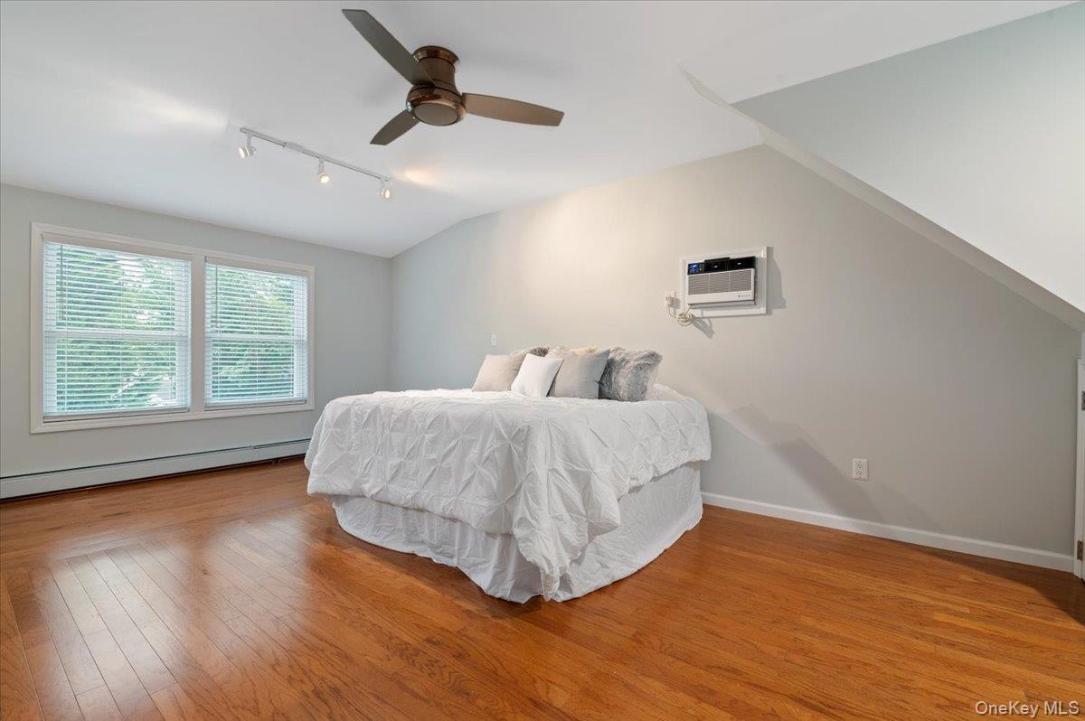 This King Sized Bed just awaits furniture in this oversized Primary Bedroom