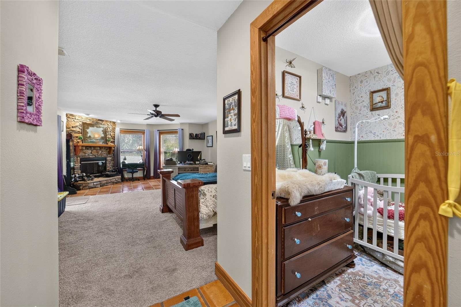 Primary Suite with Private Nursery or Sitting Room