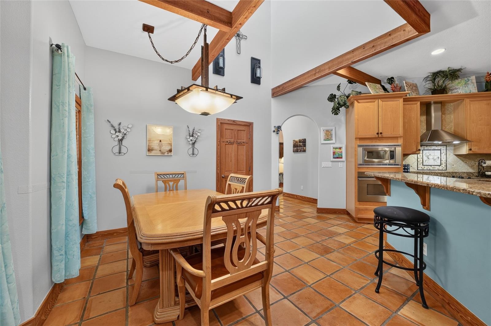 Casual Dining with Views of Atrium Above