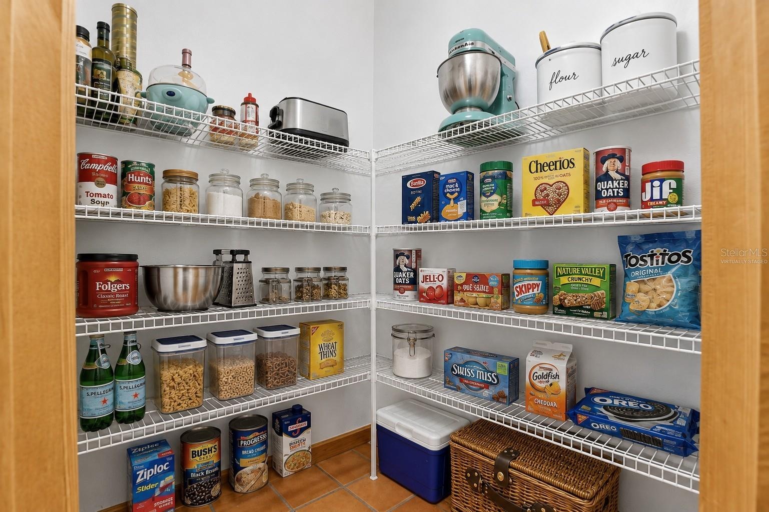 Walk-In Pantry - Virtually Staged