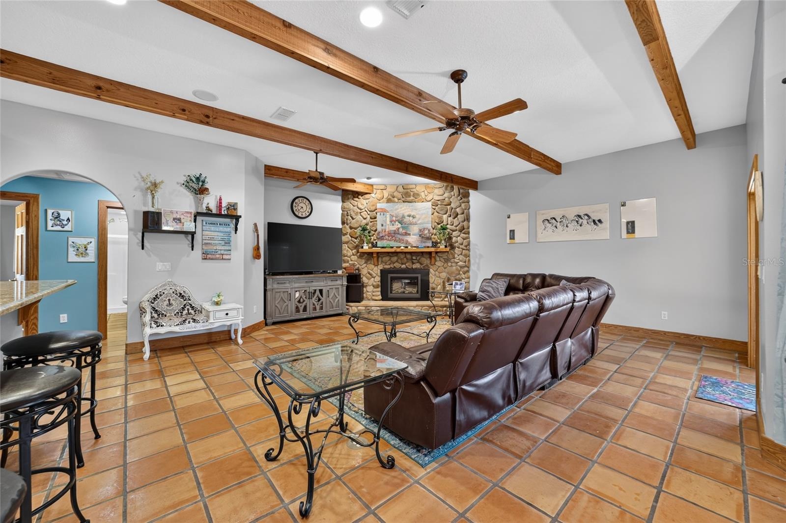 Family Room with Fireplace