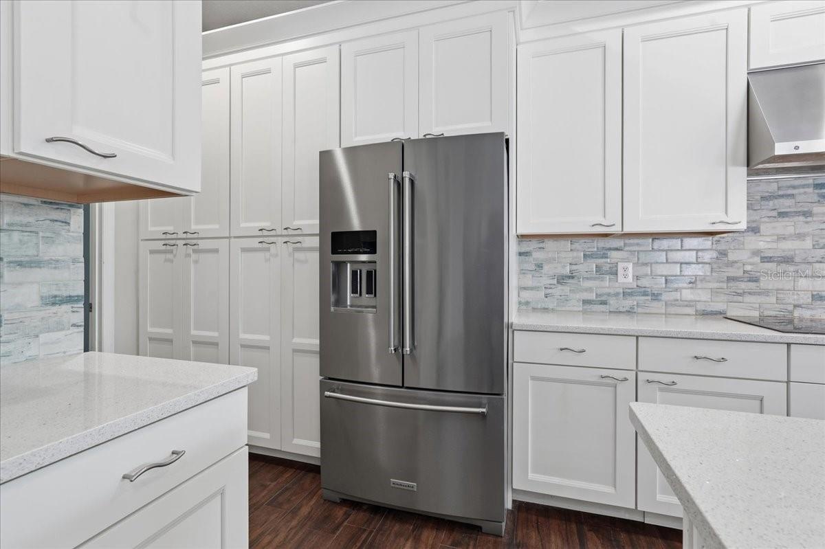 Plenty of cabinet and pantry space