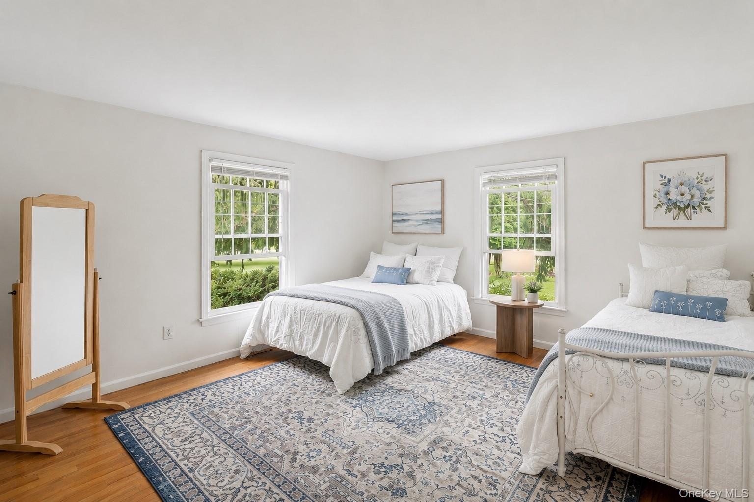Spacious guest first floor bedroom.