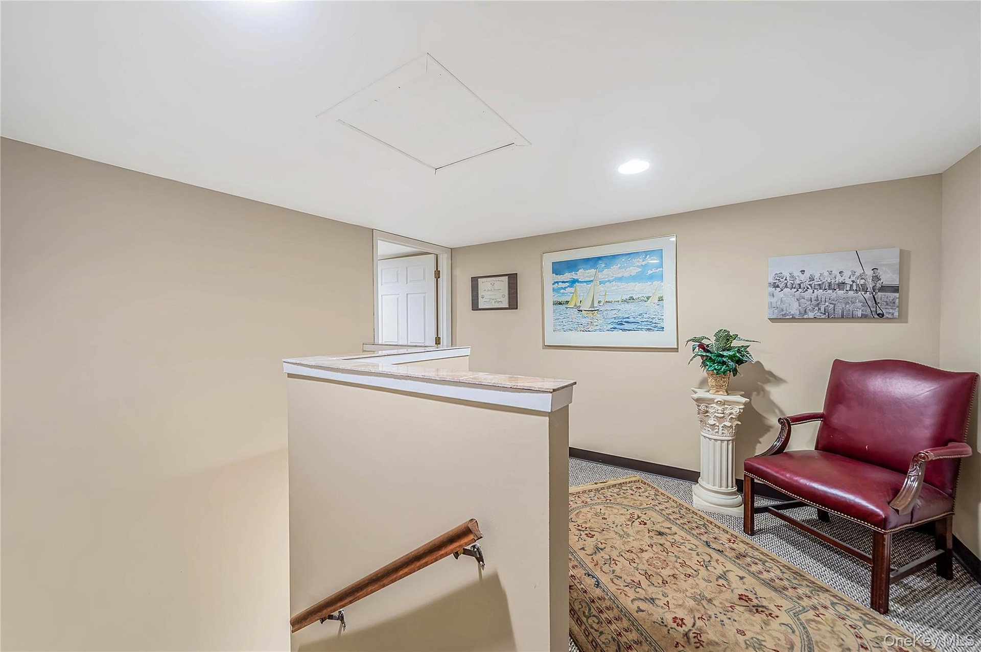 second floor office private waiting area