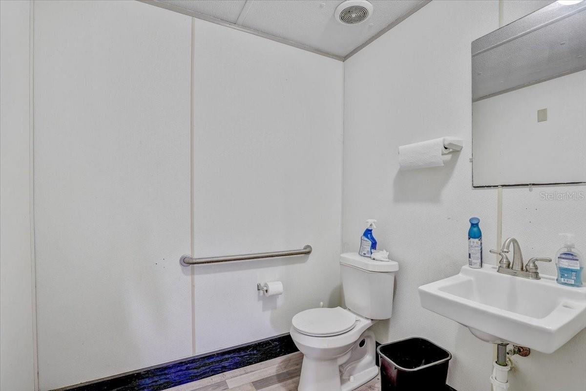 Office trailer bathroom