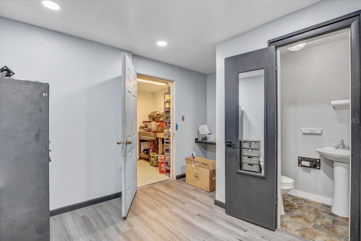 Main office half bath