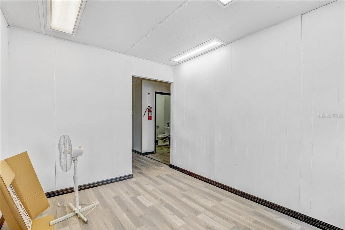 Office trailer interior