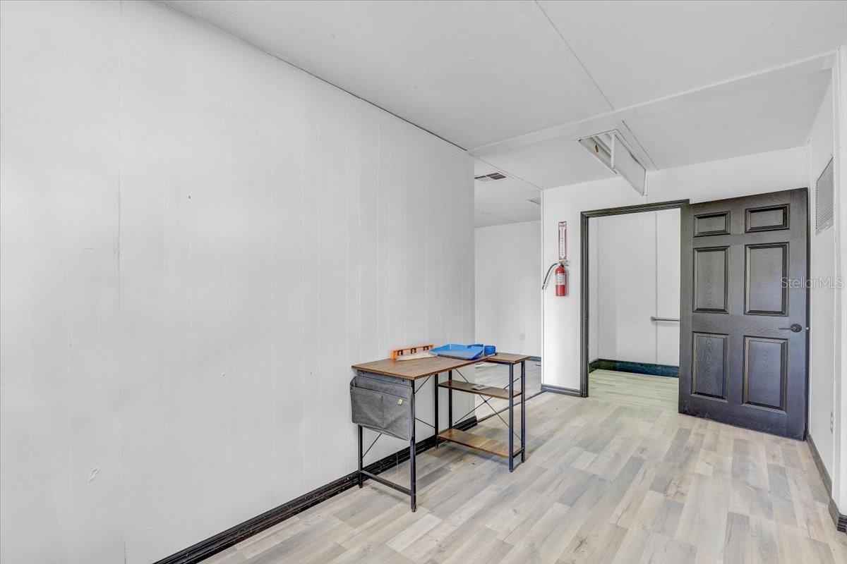 Office trailer interior
