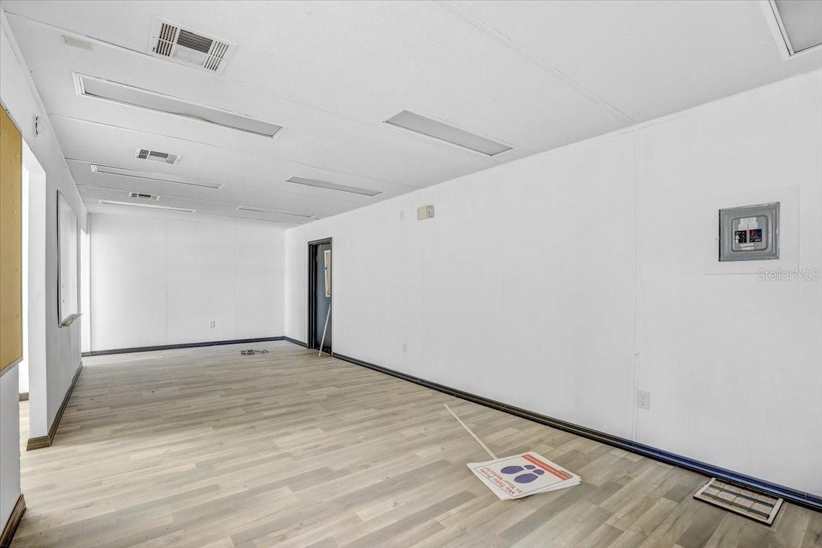 Office trailer interior