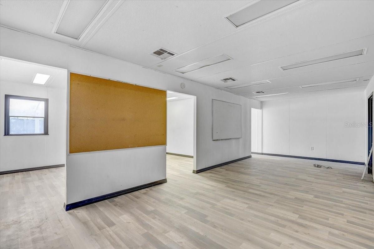 Office trailer interior