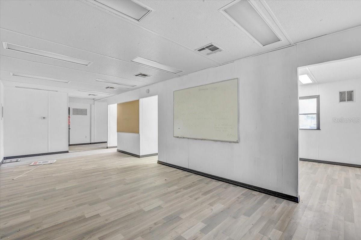 Office trailer interior