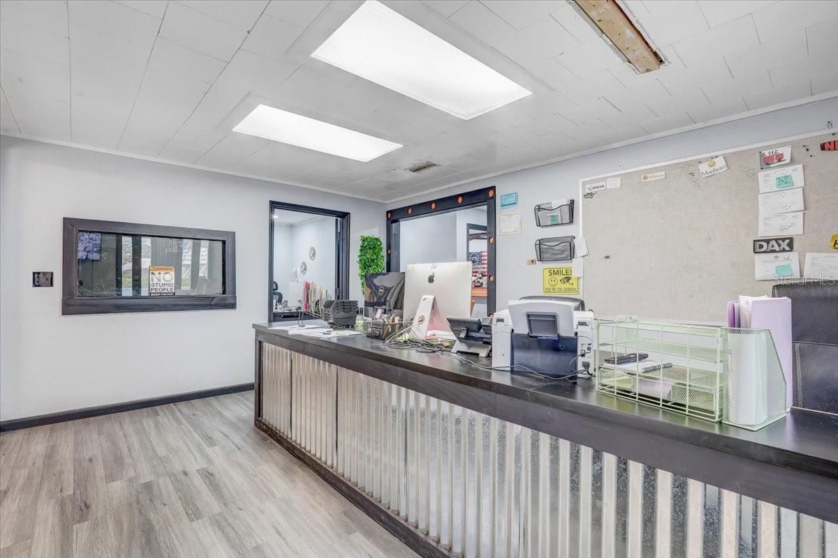 Main office reception area