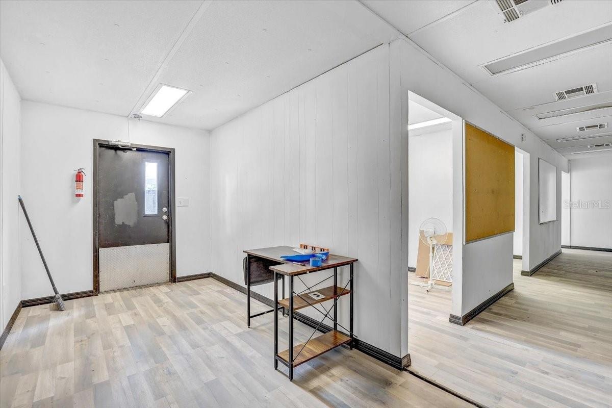 Office trailer interior