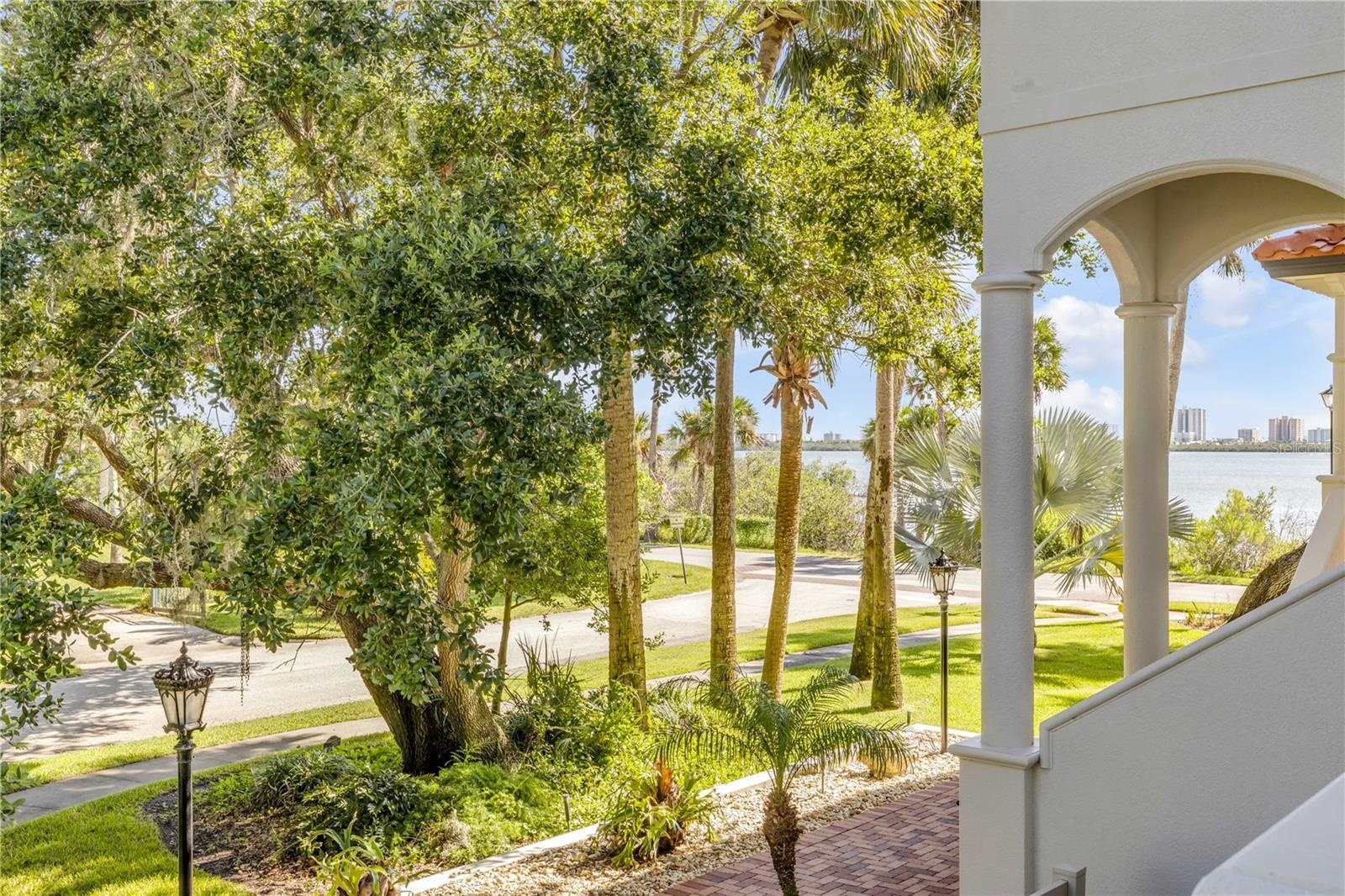 Peek-a-boo River Views from front door.