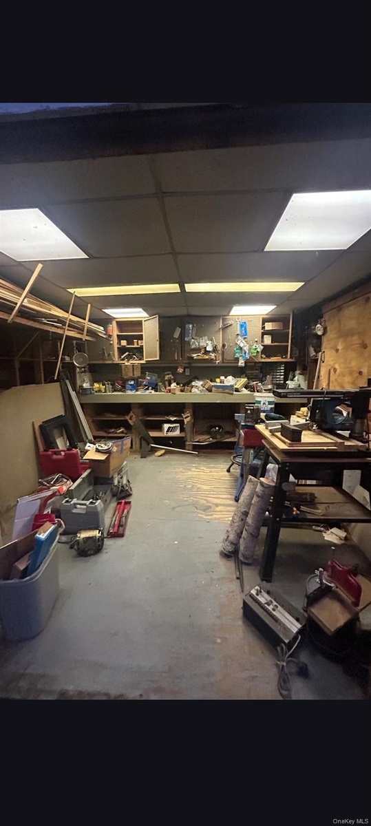 INSIDE ITOOL SHED WITH WORKSHOP