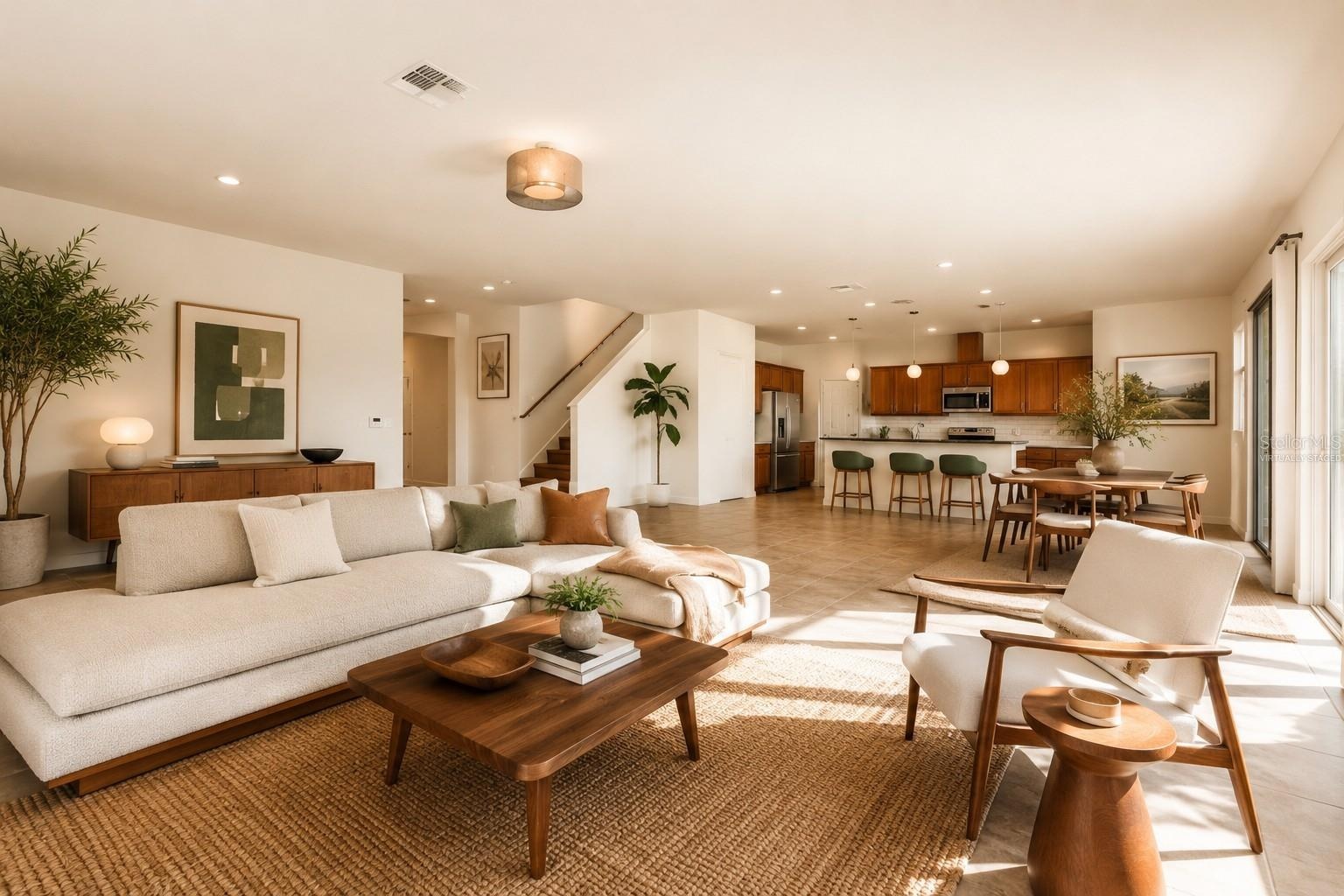 DOWNSTAIRS LIVING virtually staged