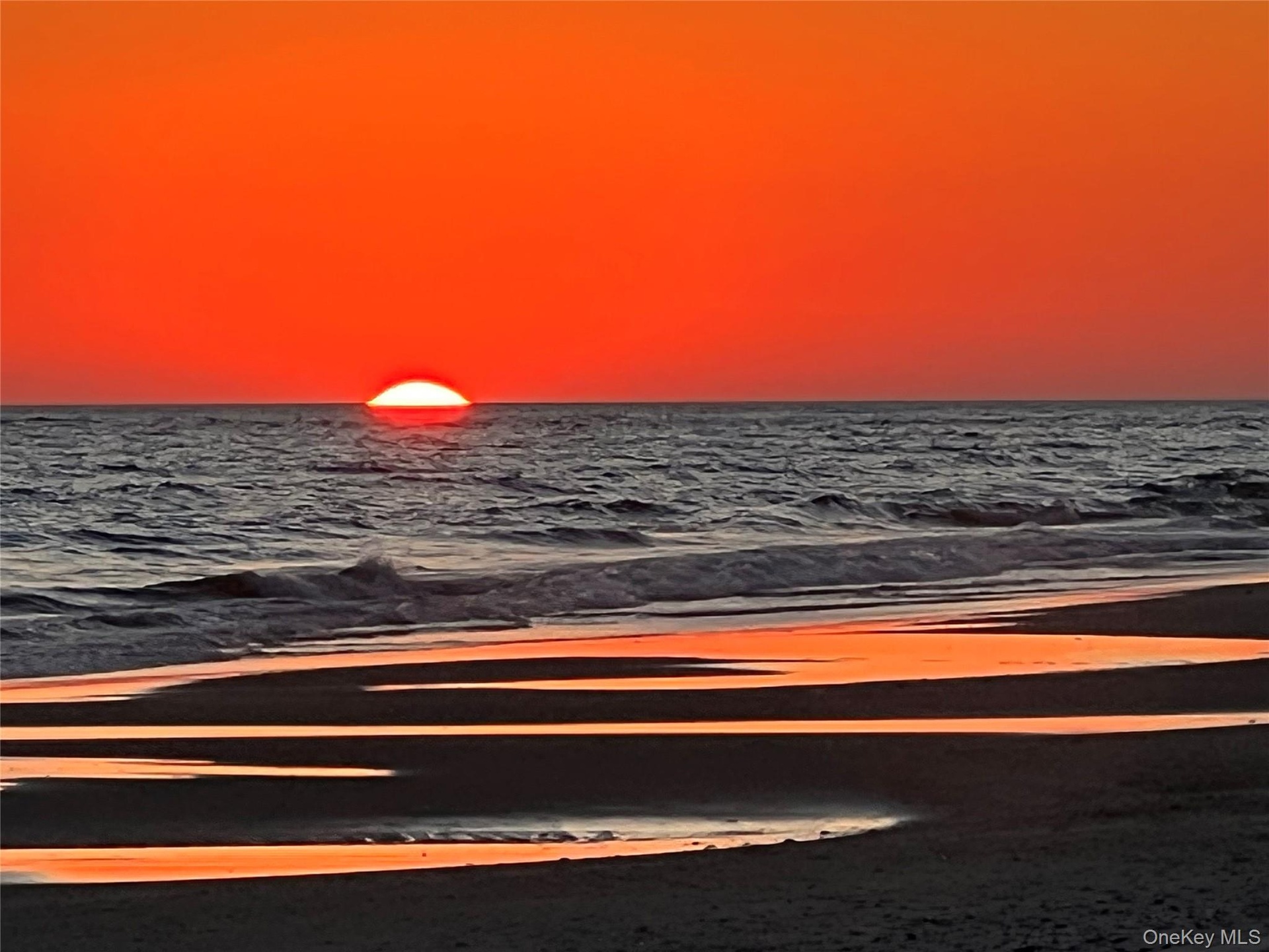 Fall Sunset on Beach