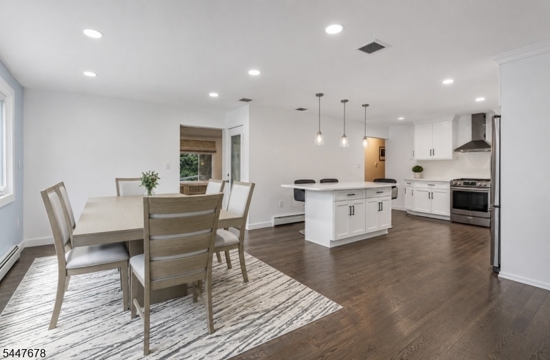 Formal Dining Rm open to Kit