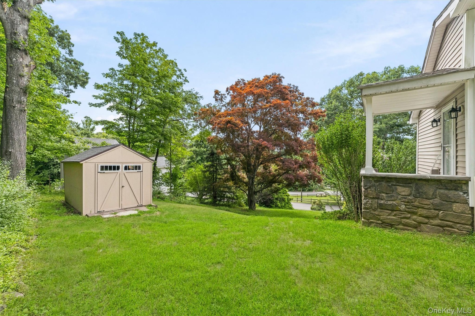 Yard with shed