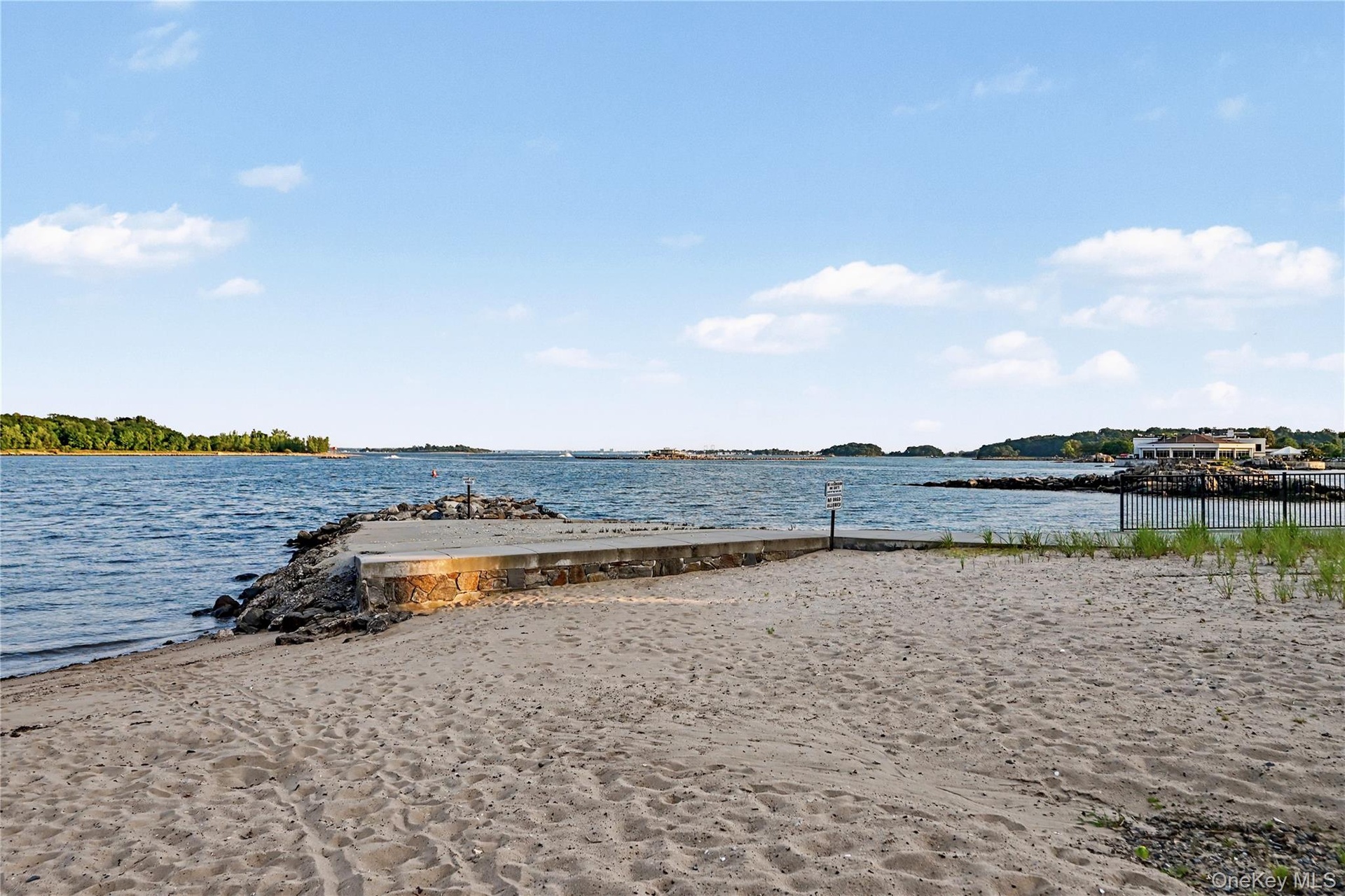Beach on property