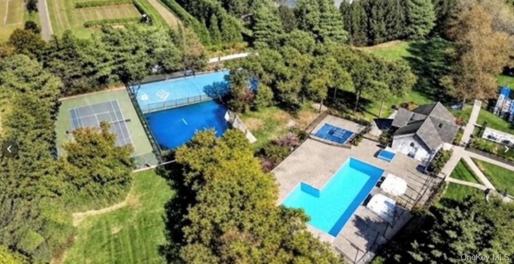 Clubhouse has pool, tennis, basketball court, pickleball, bathrooms, and playground.