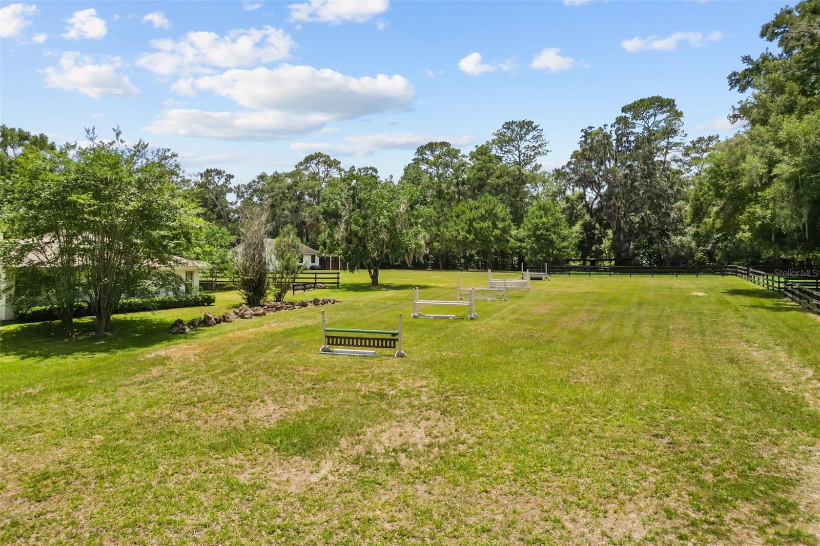 Large grass field ideal for a jump course or future dressage arena.