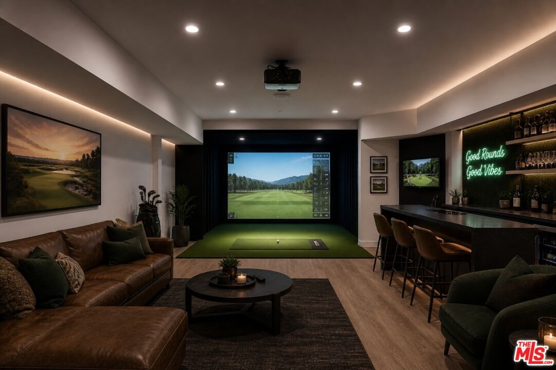 Rendered Golf Simulator Concep