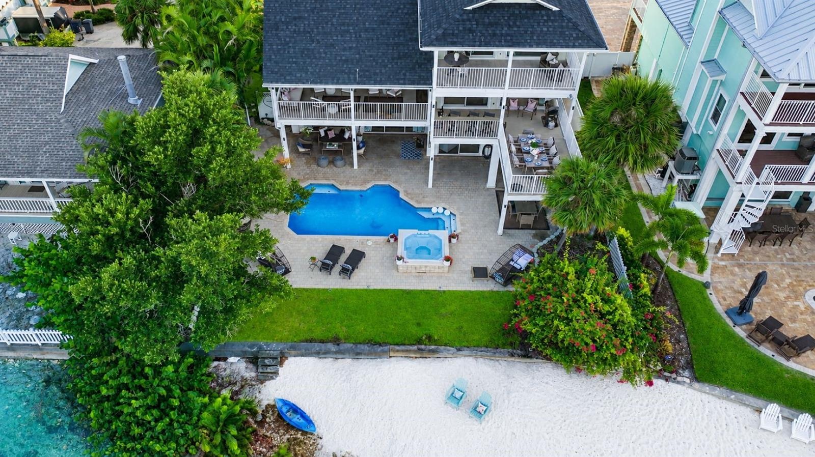 Launch a kayak, paddleboard, or jet ski right from your private shoreline.