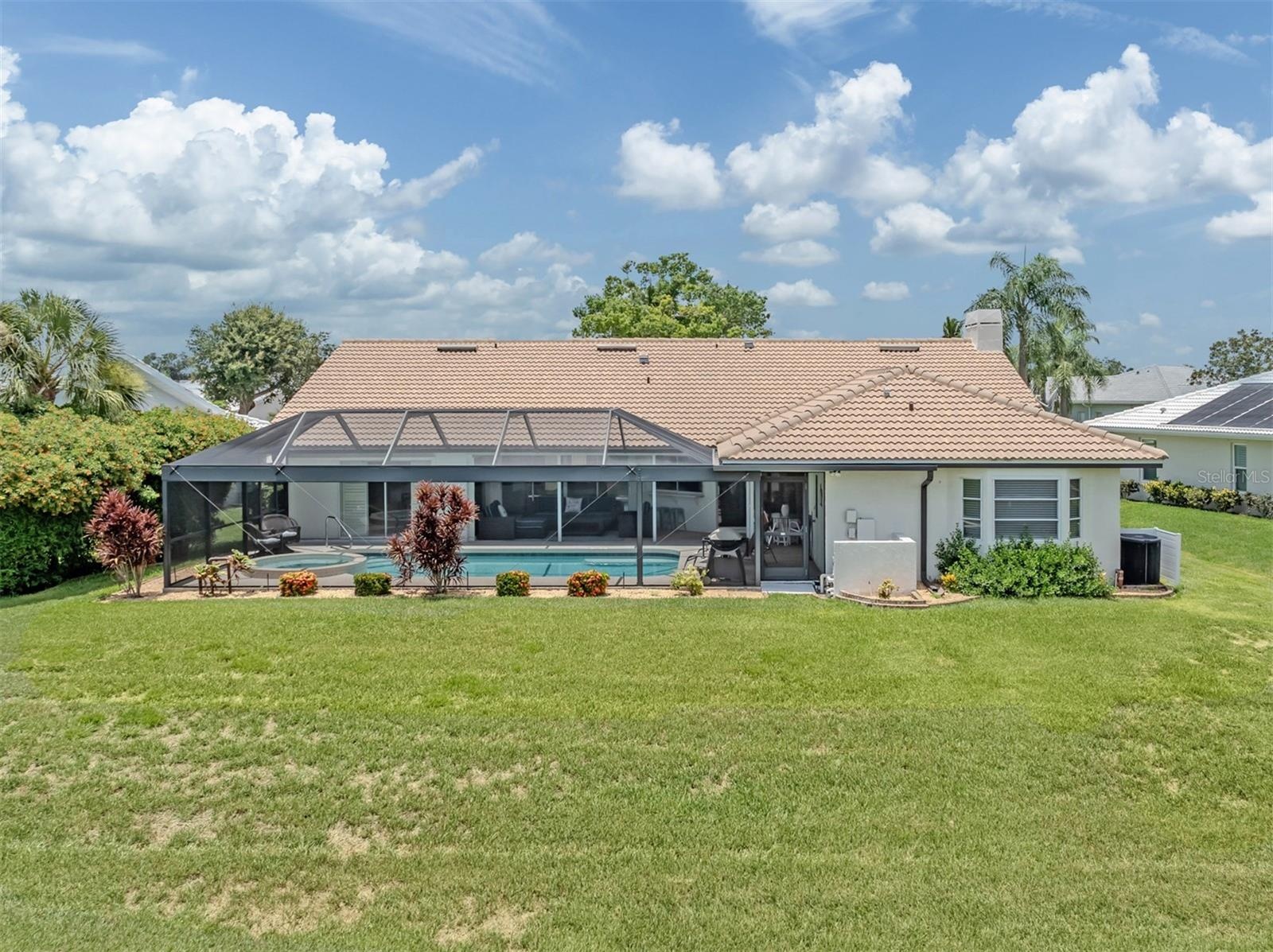 Plenty of space for extra fun in this back yard and plenty of space between homes for the most privacy