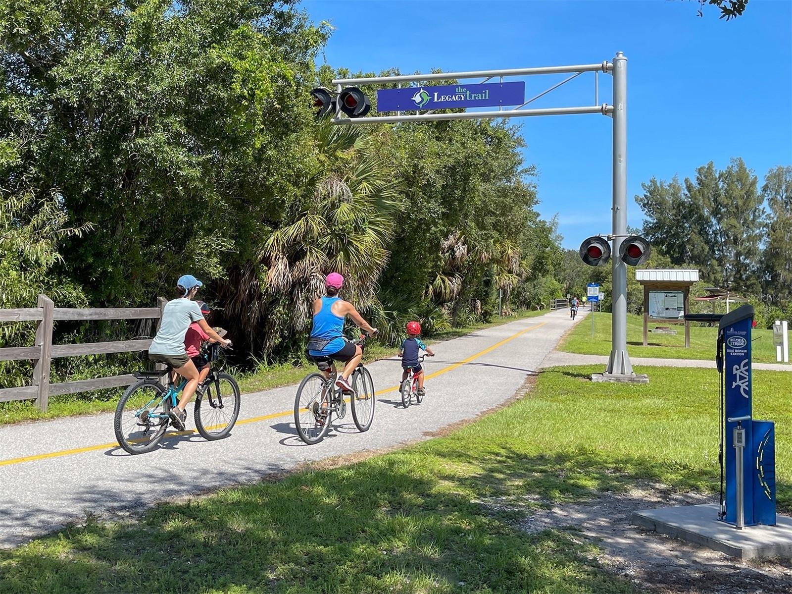 The Legacy Trail is a favorite of bikers and walkers!