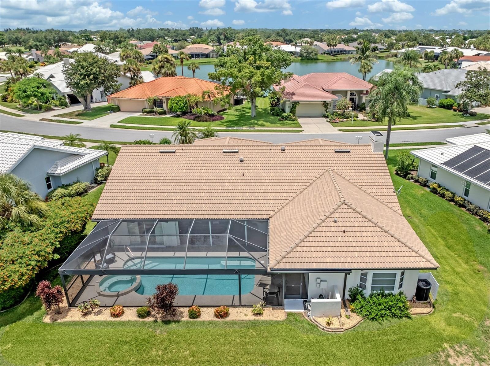 Aerial view of this spectacular home!