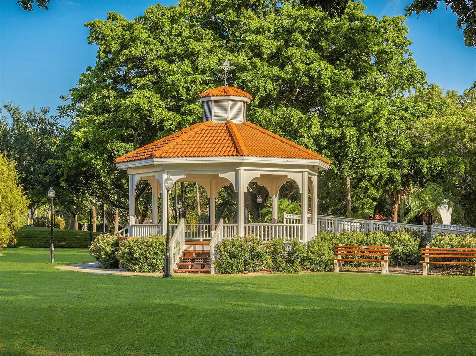 Centennial park is located in the heart of down town Venice offering many festivals, farmers markets, and music events.