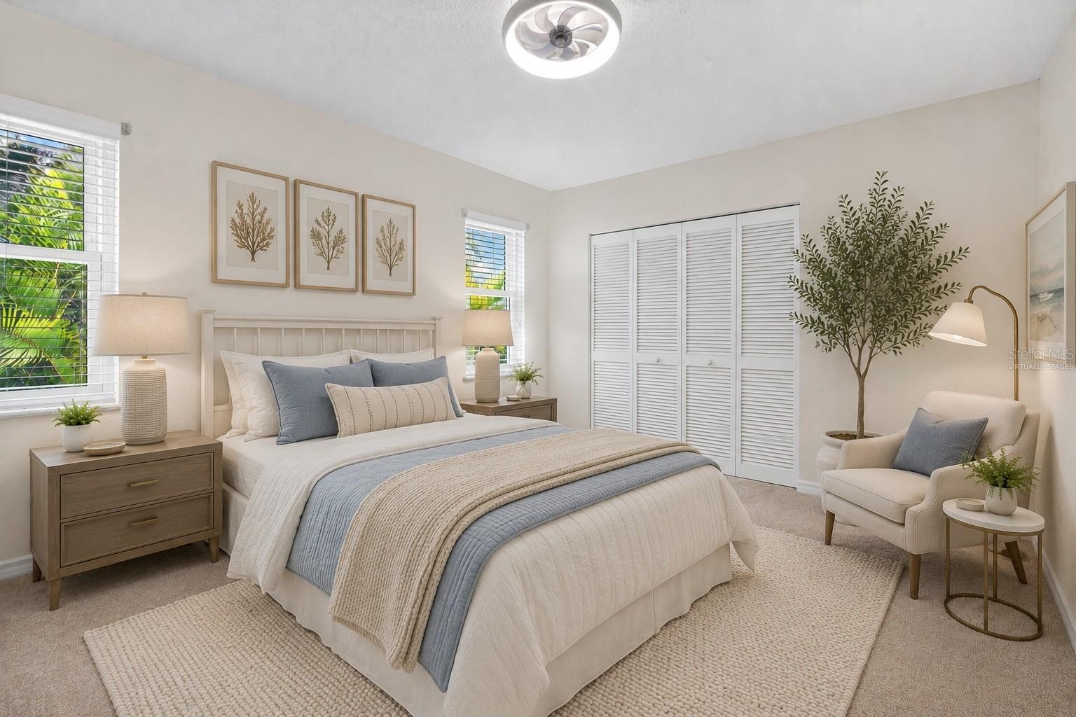 Virtually Staged Third Bedroom ~ instead of office