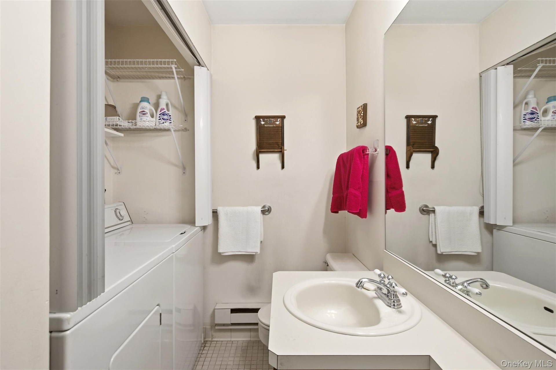 Half bath with laundry