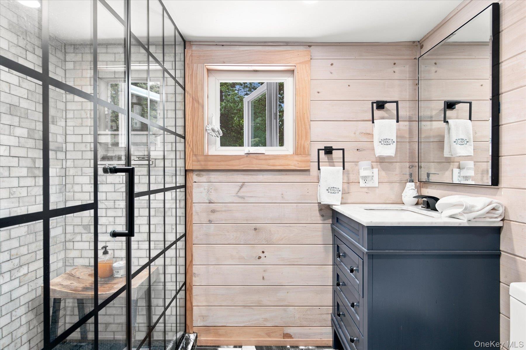 Brand new Primary bathroom with radiant heated floors