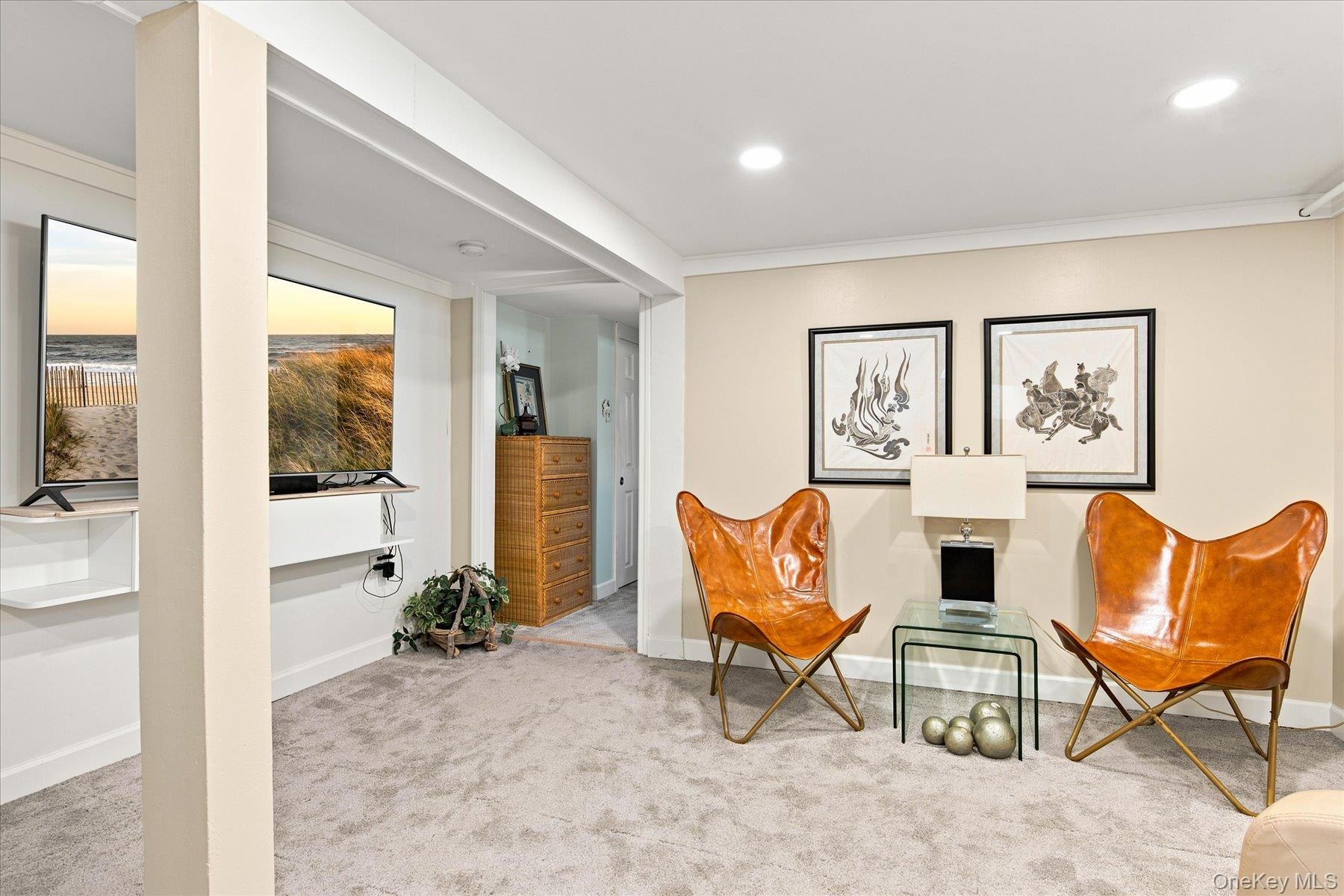 finished basement with outside entrance