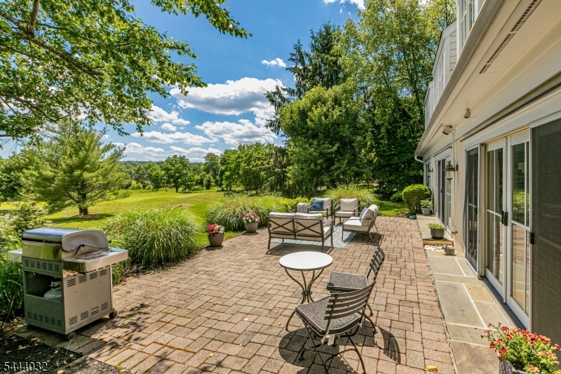 back patio with golf views