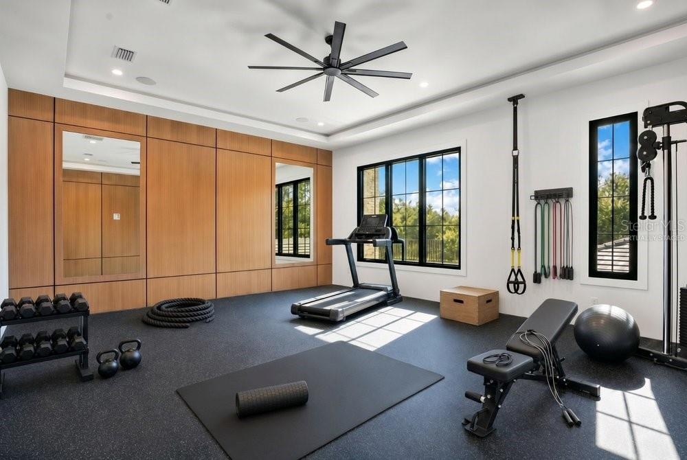 Gym Virtually Staged