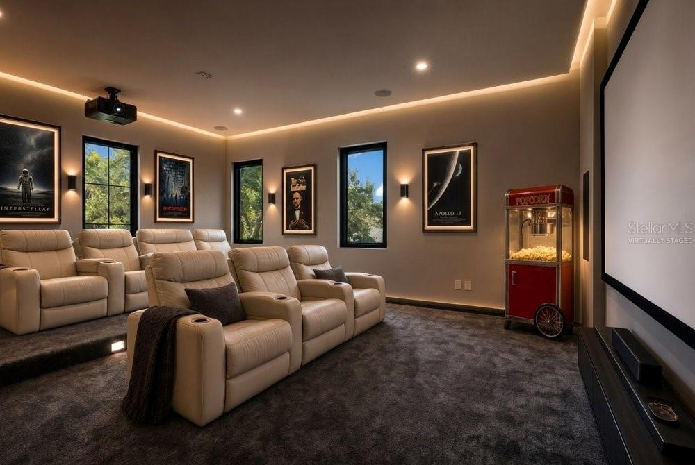 Movie Theater Virtually Staged