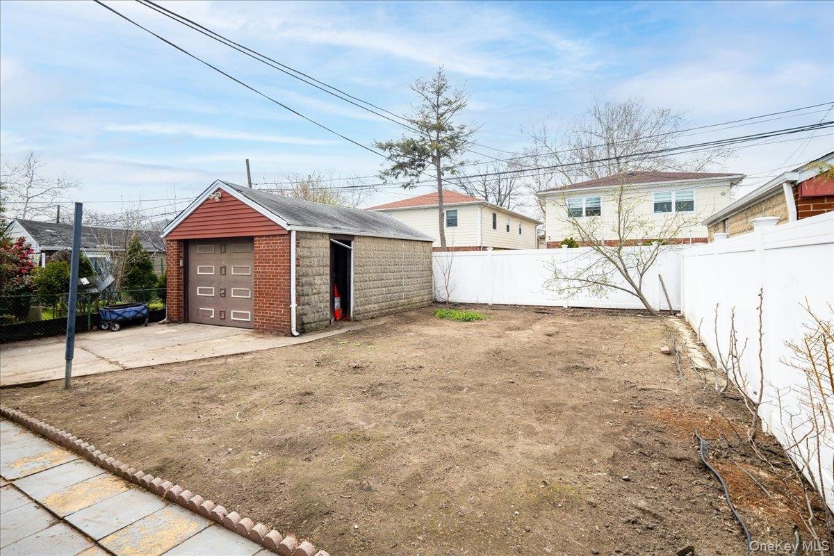 Yard & Detached Garage